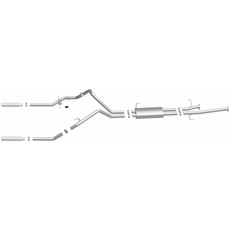 MagnaFlow 14 Toyota Tundra V8 4.6L/5.7L Stainless Cat Back Exhaust Dual Split Rear Exit - 15305