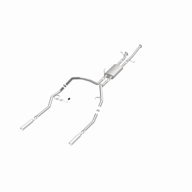 MagnaFlow 14 Toyota Tundra V8 4.6L/5.7L Stainless Cat Back Exhaust Dual Split Rear Exit - 15305