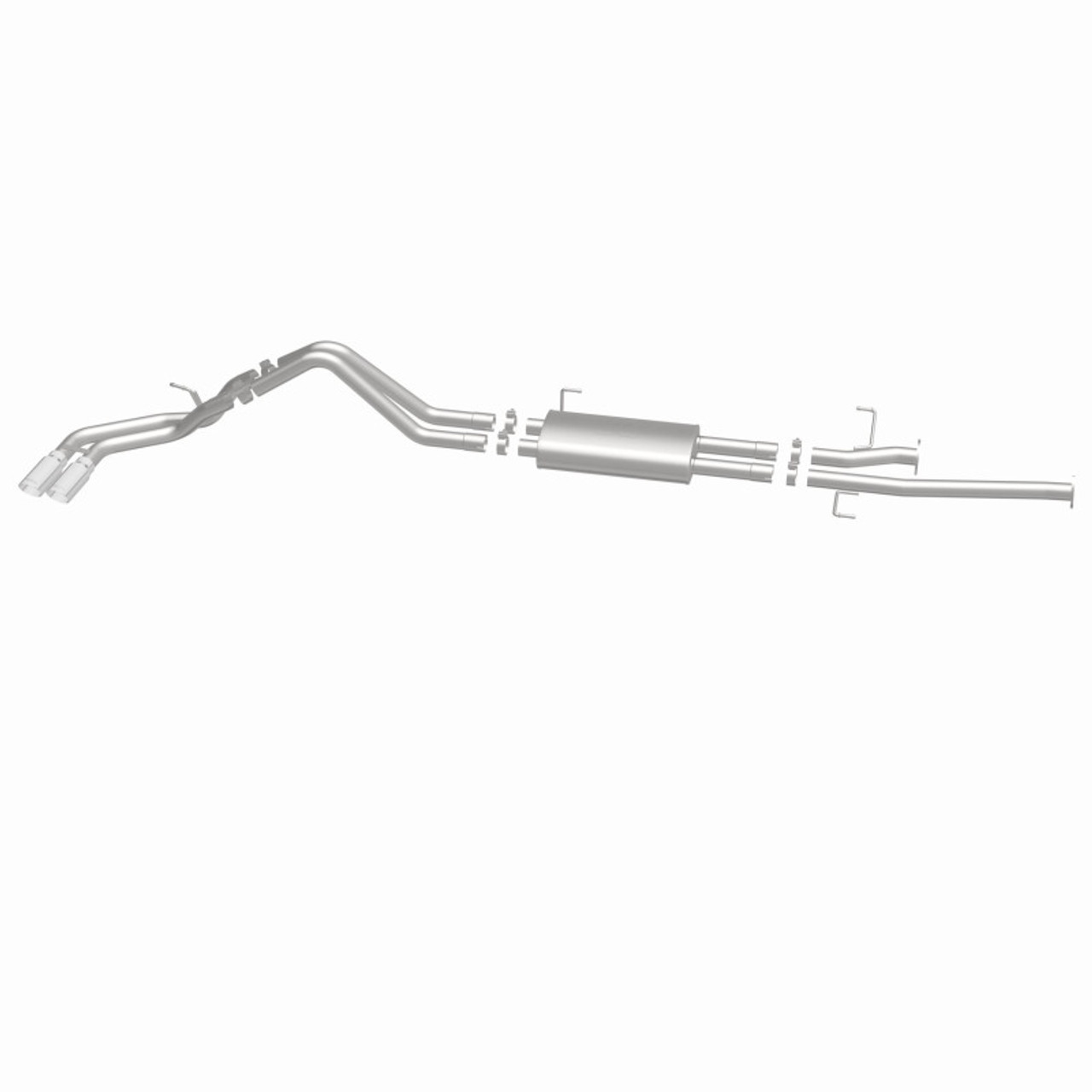 MagnaFlow 14 Toyota Tundra V8 4.6L/5.7L Stainless C/b Exhaust Dual same side pass. rear tire - 15306