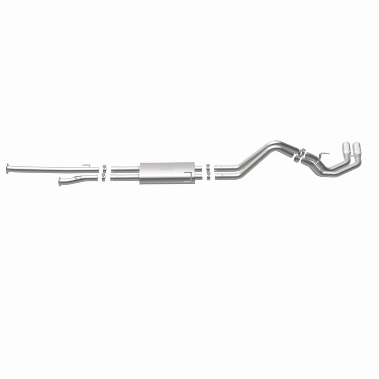 MagnaFlow 14 Toyota Tundra V8 4.6L/5.7L Stainless C/b Exhaust Dual same side pass. rear tire - 15306