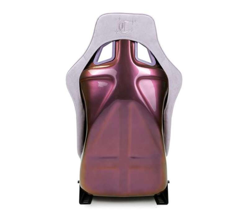 NRG FRP Bucket Seat (Large) Prisma-Chromatic Lilac Vegan Suede w/ Chameleon back - FRP-302LIC-CHRMTC User 1