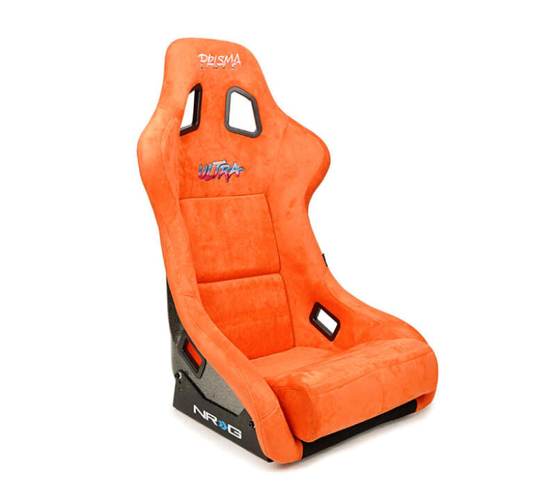 NRG FRP Bucket Seat ULTRA Edition W/ Grey Pearlized Back / Orange Microfiber Material - Large - FRP-302OR-ULTRA Photo - Close Up