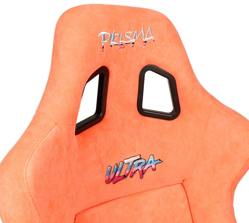 NRG FRP Bucket Seat ULTRA Edition W/ Grey Pearlized Back / Peach Microfiber Material - Large - FRP-302PH-ULTRA Photo - Close Up