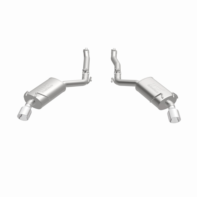 MagnaFlow Axle-Back Stainless Dual Split 4in Polished Tips 10-15 Chevrolet Camaro Convert. 3.6L V6 - 15354