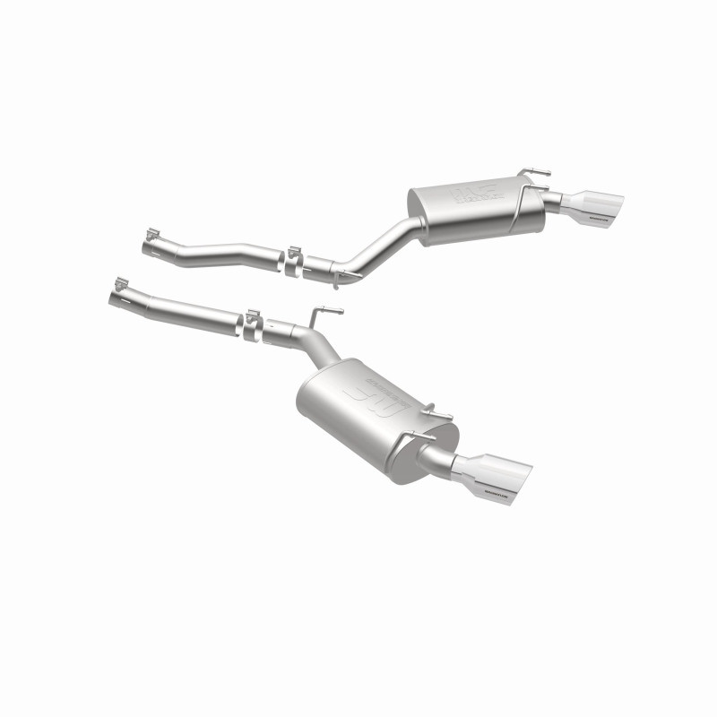MagnaFlow Axle-Back Stainless Dual Split 4in Polished Tips 10-15 Chevrolet Camaro Convert. 3.6L V6 - 15354