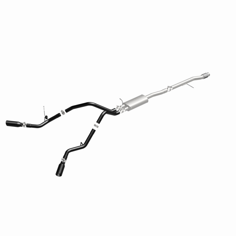 MagnaFlow SYS Cat-Back 3.5in Black Dual Split Rear Tips 14-15 Chevy Silverado/GMC Sierra 4.3L-5.3L - 15360