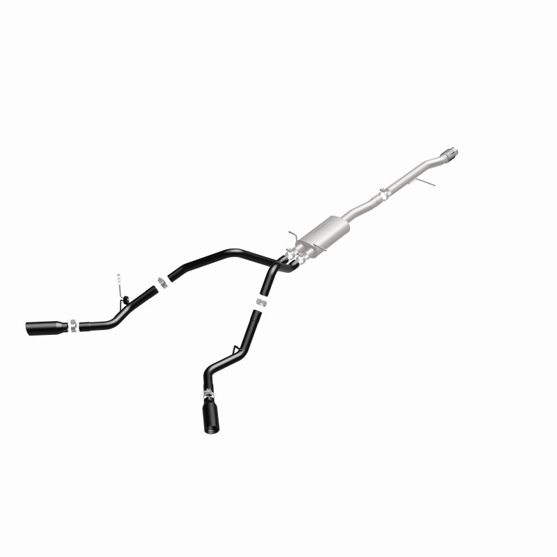 MagnaFlow SYS Cat-Back 3.5in Black Dual Split Rear Tips 14-15 Chevy Silverado/GMC Sierra 4.3L-5.3L - 15360
