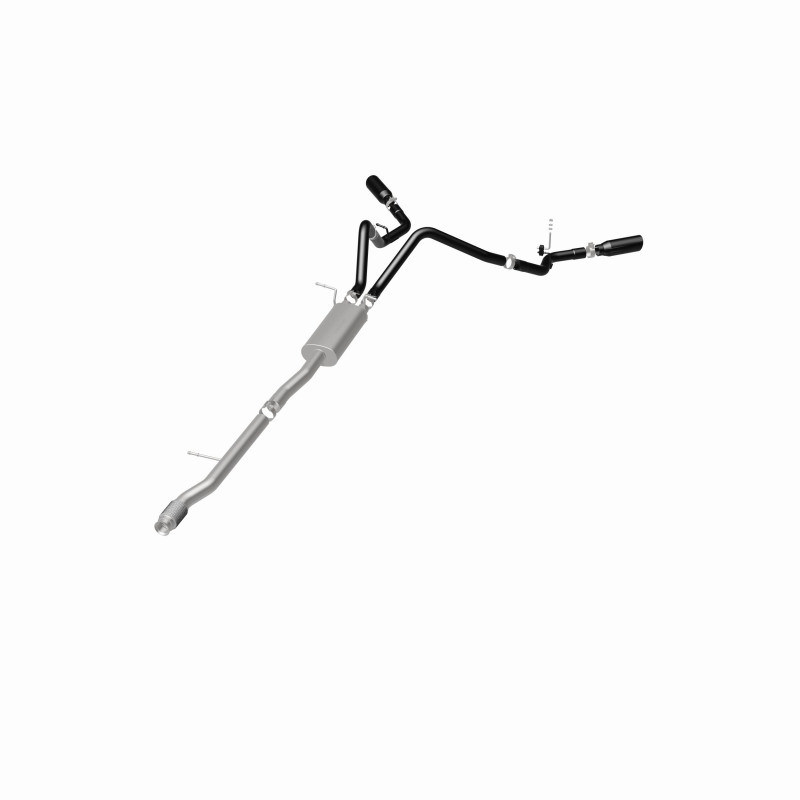 MagnaFlow SYS Cat-Back 3.5in Black Dual Split Rear Tips 14-15 Chevy Silverado/GMC Sierra 4.3L-5.3L - 15360