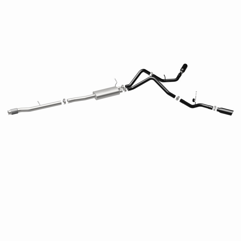 MagnaFlow SYS Cat-Back 3.5in Black Dual Split Rear Tips 14-15 Chevy Silverado/GMC Sierra 4.3L-5.3L - 15360