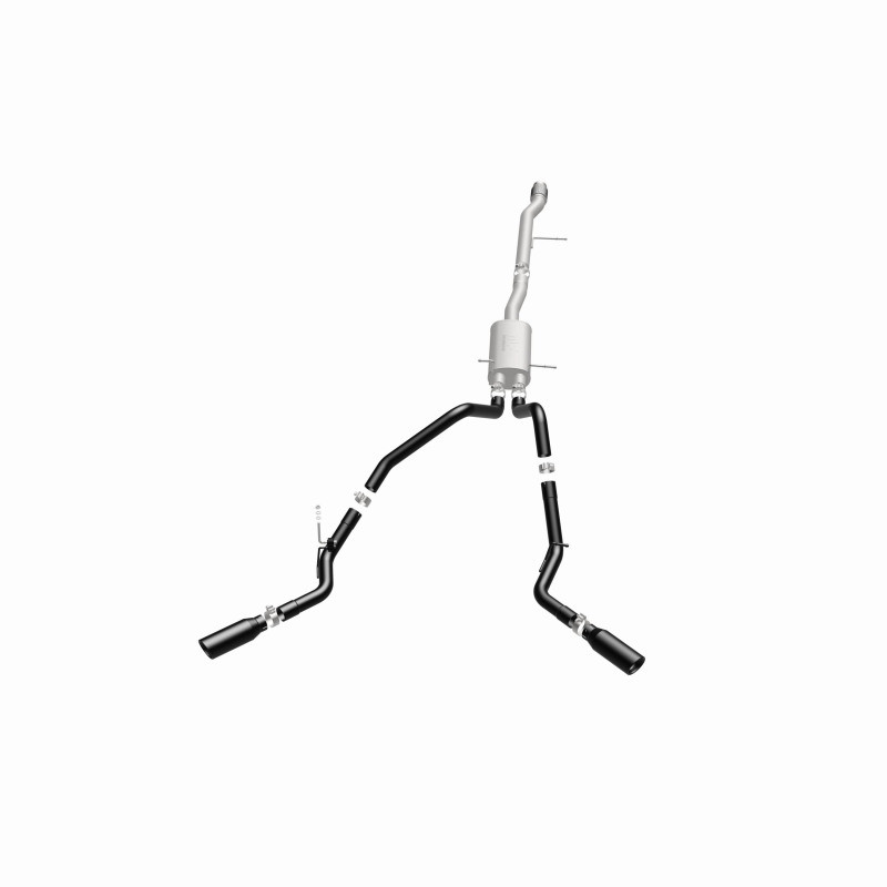 MagnaFlow SYS Cat-Back 3.5in Black Dual Split Rear Tips 14-15 Chevy Silverado/GMC Sierra 4.3L-5.3L - 15360