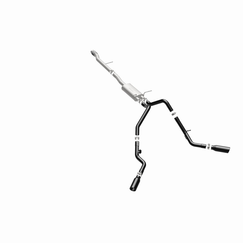 MagnaFlow SYS Cat-Back 3.5in Black Dual Split Rear Tips 14-15 Chevy Silverado/GMC Sierra 4.3L-5.3L - 15360