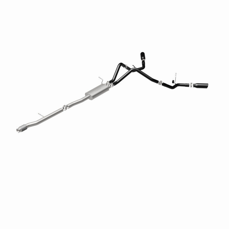 MagnaFlow SYS Cat-Back 3.5in Black Dual Split Rear Tips 14-15 Chevy Silverado/GMC Sierra 4.3L-5.3L - 15360