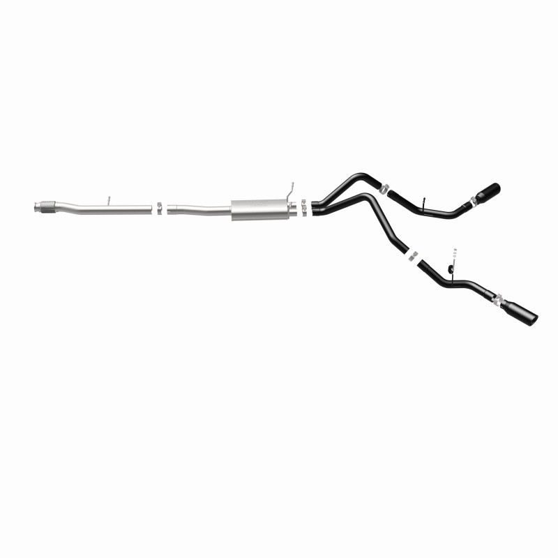 MagnaFlow SYS Cat-Back 3.5in Black Dual Split Rear Tips 14-15 Chevy Silverado/GMC Sierra 4.3L-5.3L - 15360