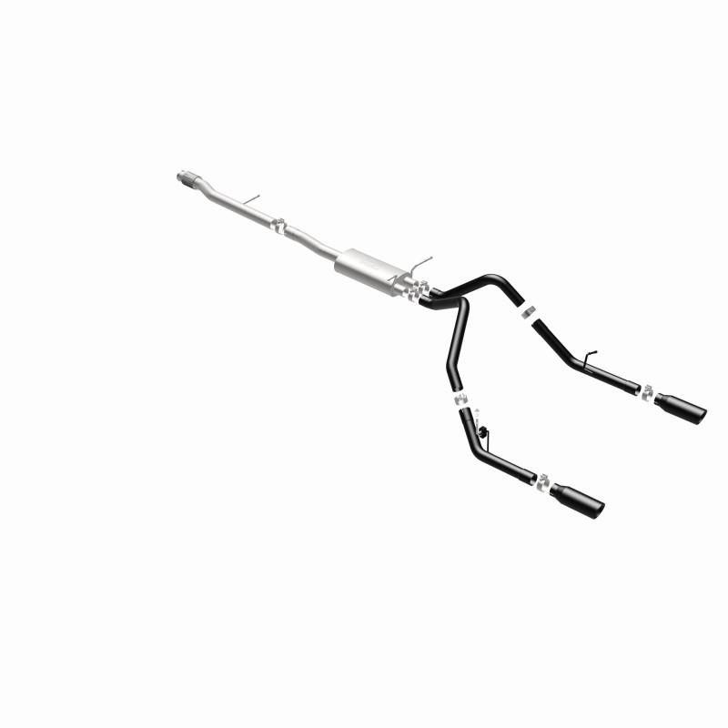 MagnaFlow SYS Cat-Back 4in Black Dual Split Rear Tips 14-15 Chevy Silverado/GMC Sierra 4.3L-5.3L - 15361