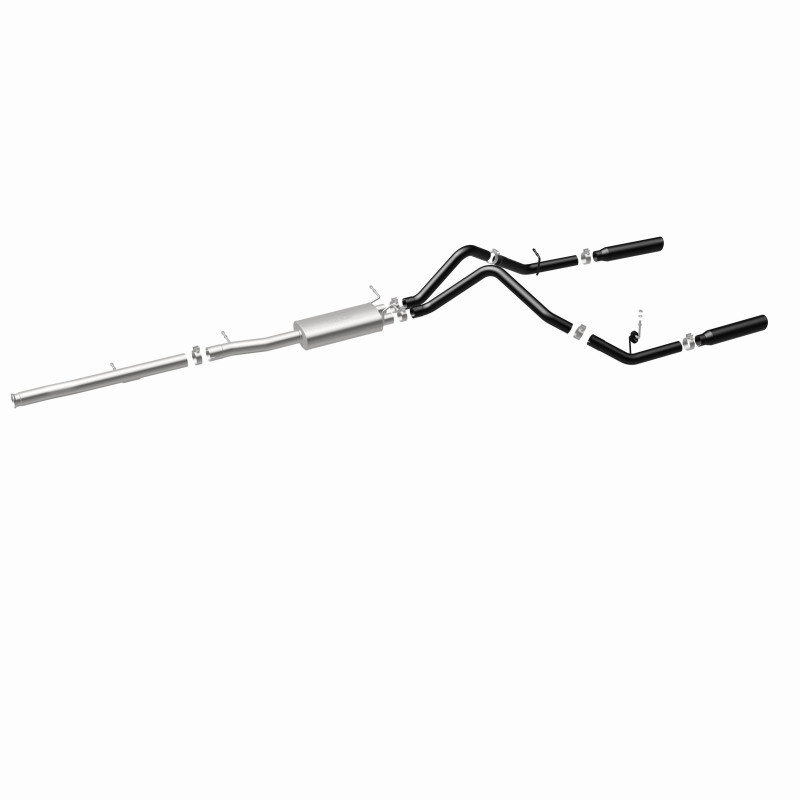 MagnaFlow SYS Cat-Back 3.5in Black Dual Split Rear Tips 10-13 Chevy Silverado / GMC Sierra 5.3L - 15362