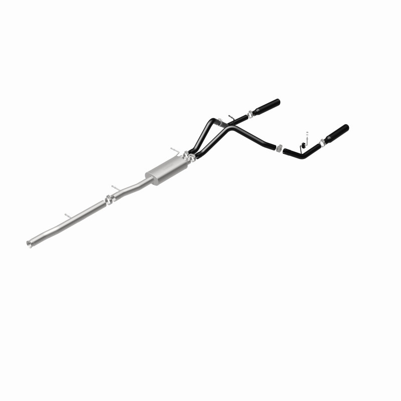 MagnaFlow SYS Cat-Back 3.5in Black Dual Split Rear Tips 10-13 Chevy Silverado / GMC Sierra 5.3L - 15362