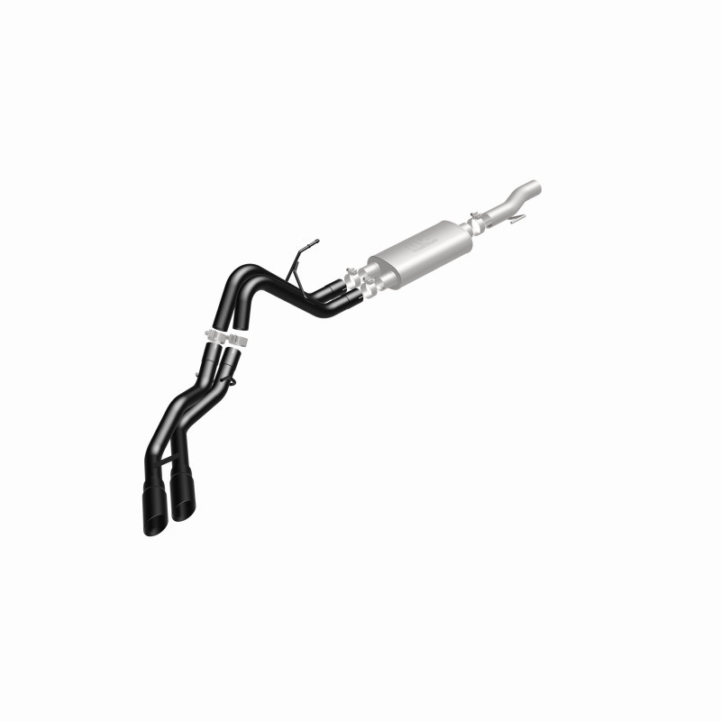 MagnaFlow SYS Cat-Back 10-14 Ford Raptor 6.2L V8 2.5/3in Black Dual Same Side Exit Rear 3.5 Tips - 15366