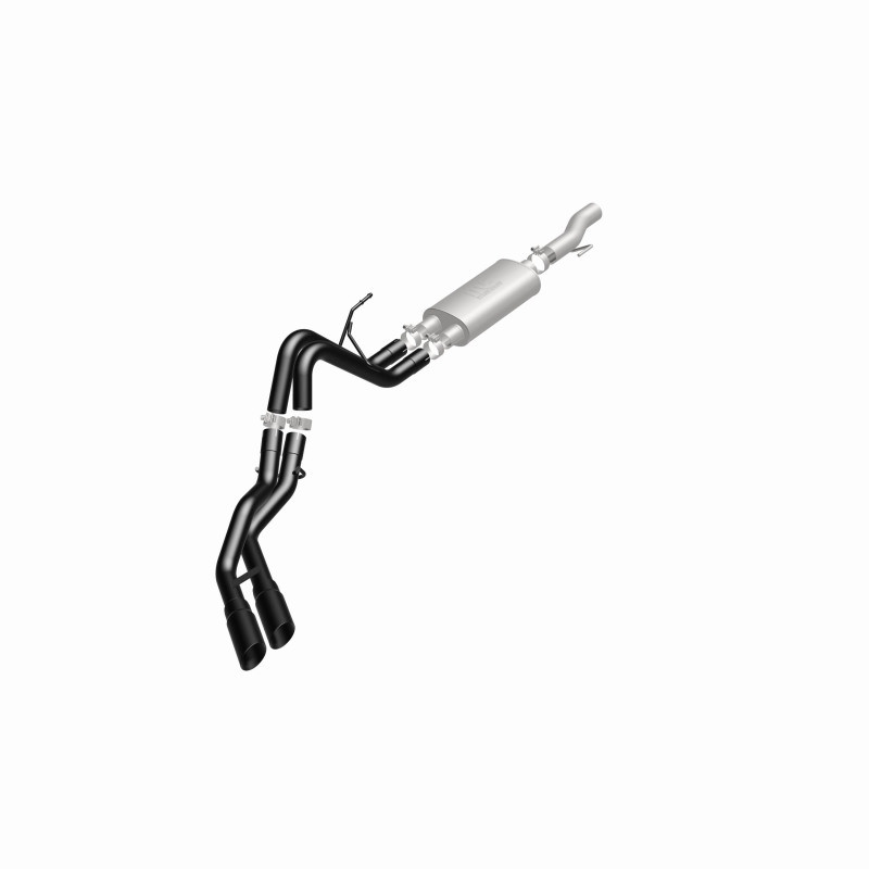 MagnaFlow SYS Cat-Back 10-14 Ford Raptor 6.2L V8 2.5/3in Black Dual Same Side Exit Rear 3.5 Tips - 15366