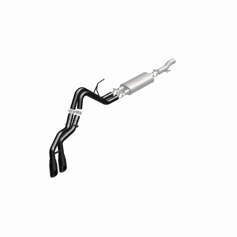 MagnaFlow SYS Cat-Back 10-14 Ford Raptor 6.2L V8 2.5/3in Black Dual Same Side Exit Rear 3.5 Tips - 15366