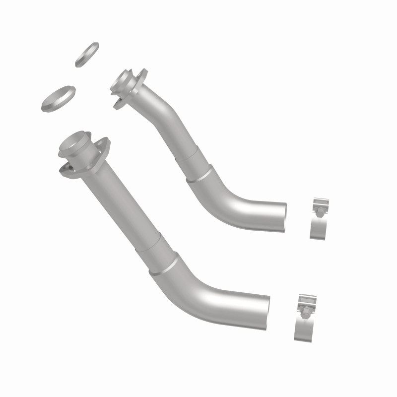 MagnaFlow 66-72 Chevy C10 Pickup V8 2-Piece Front Exhuast Pipe Kit (2in Tubing/Clamps/Inlet Flanges) - 15380