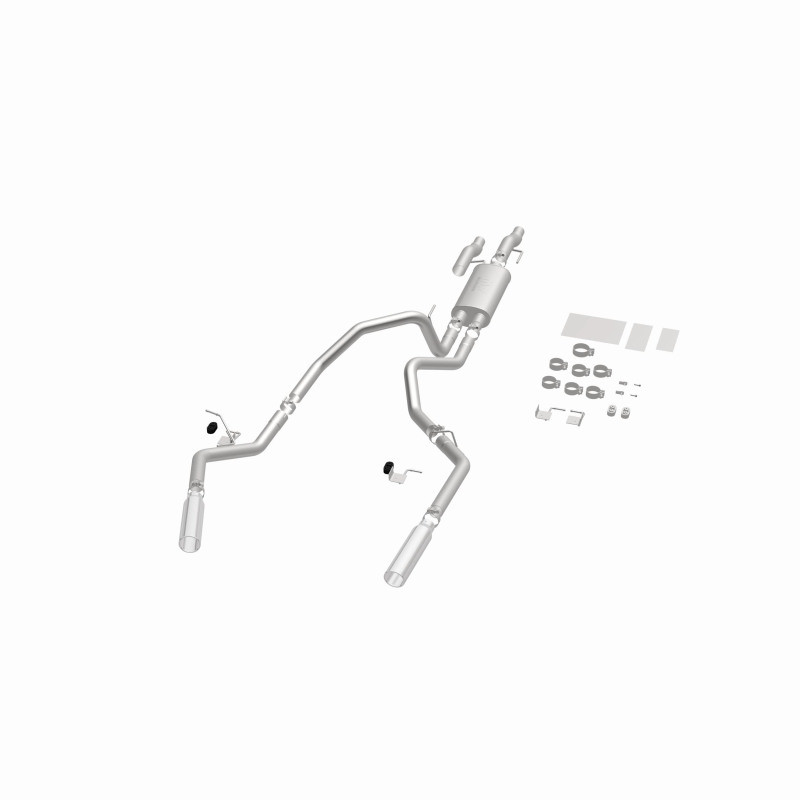 MagnaFlow 11 Ford F-150 3.7L/5.0L/6.2L SS Catback Exhaust Dual Split Rear Exit w/ 3.5in SS Tips - 15460