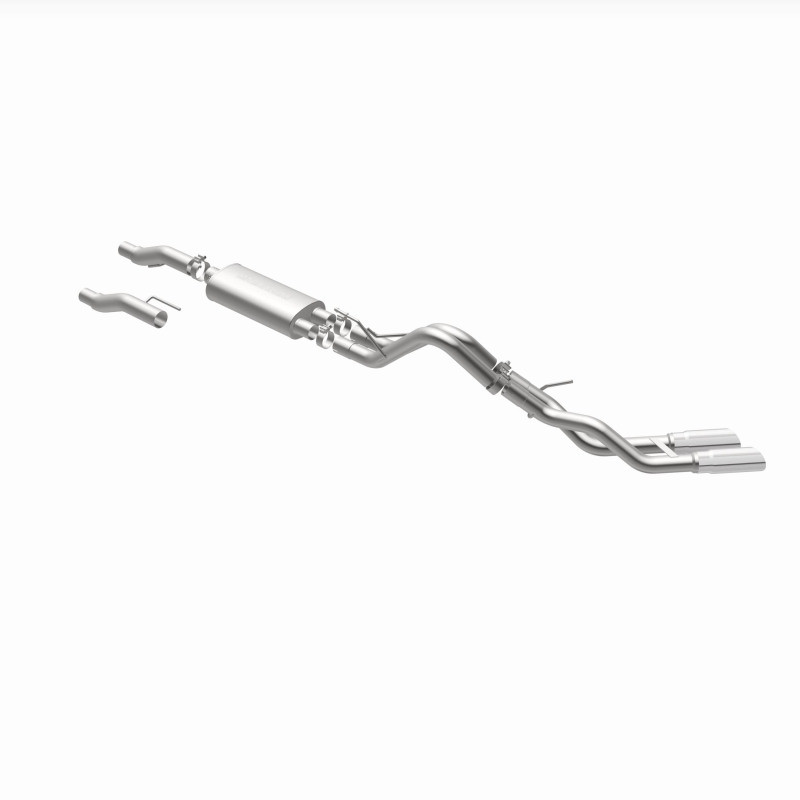 MagnaFlow 11 Ford F-150 3.7L/5.0L/6.2L SS Catback Exhaust Dual Same Side Exit w/ 3.5in SS Tips - 15461