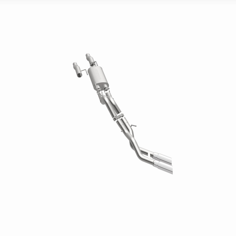 MagnaFlow 11 Ford F-150 3.7L/5.0L/6.2L SS Catback Exhaust Dual Same Side Exit w/ 3.5in SS Tips - 15461