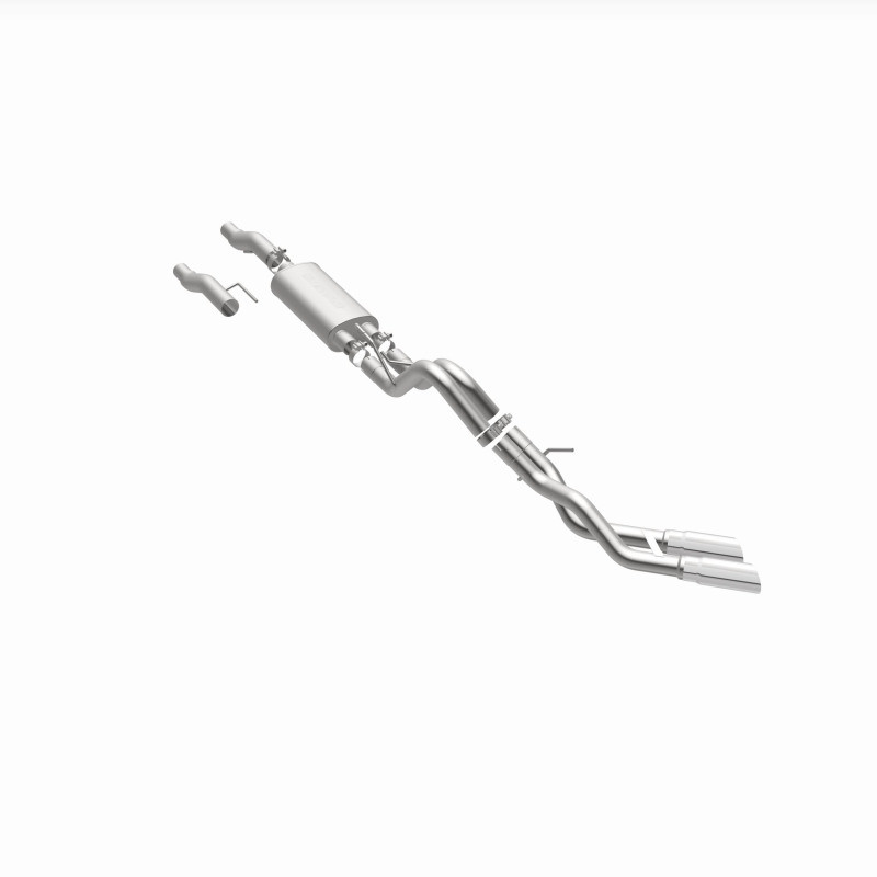 MagnaFlow 11 Ford F-150 3.7L/5.0L/6.2L SS Catback Exhaust Dual Same Side Exit w/ 3.5in SS Tips - 15461