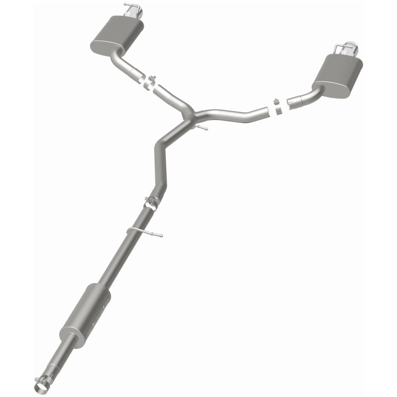 MagnaFlow 11-13 Ford Explorer V6 3.5L SS Catback Exhaust Dual Split Rear Exit w/ 3.5in SS Tips - 15467