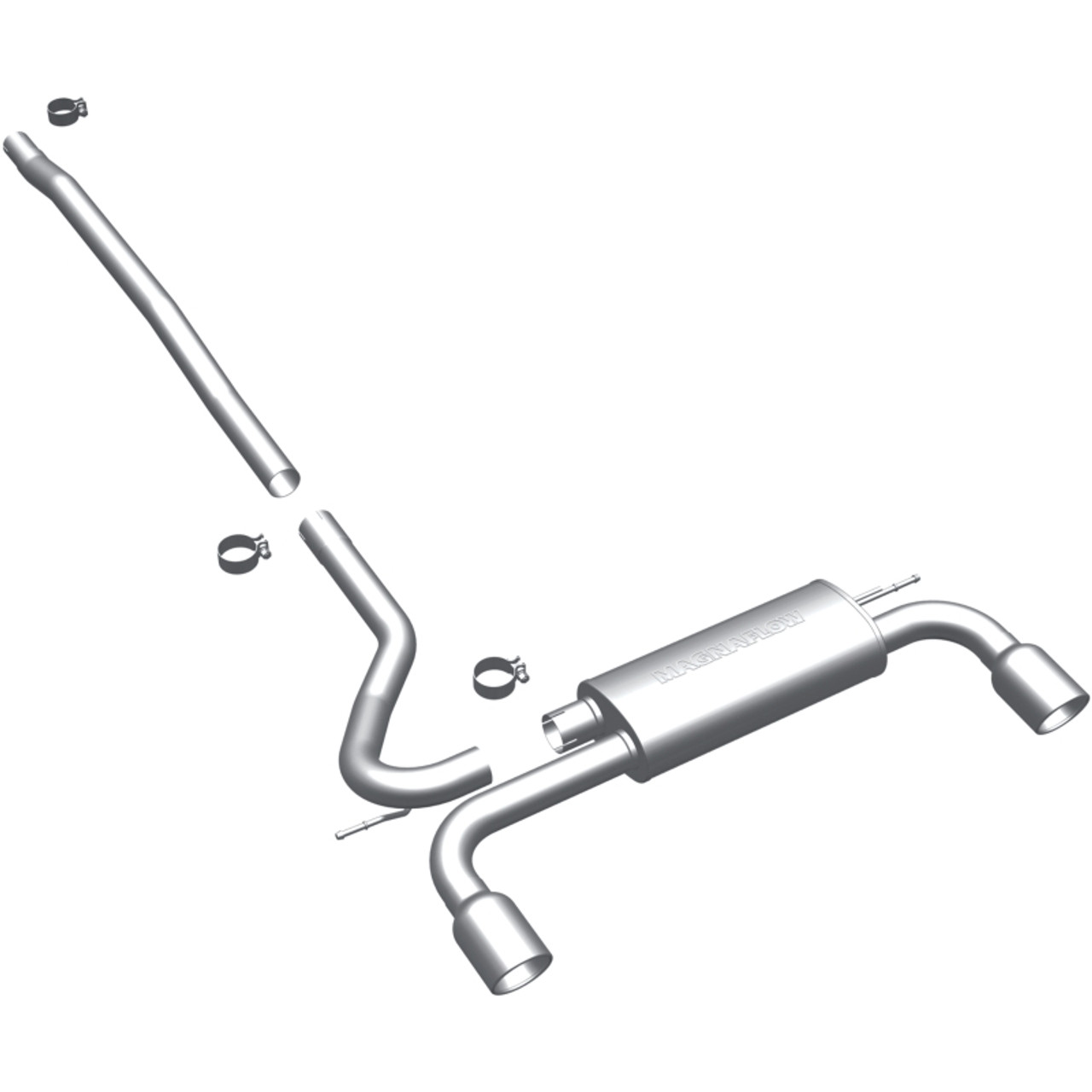 MagnaFlow Mini Countryman Dual Split Rear Exit Stainless Cat-Back Performance Exhaust - 15490