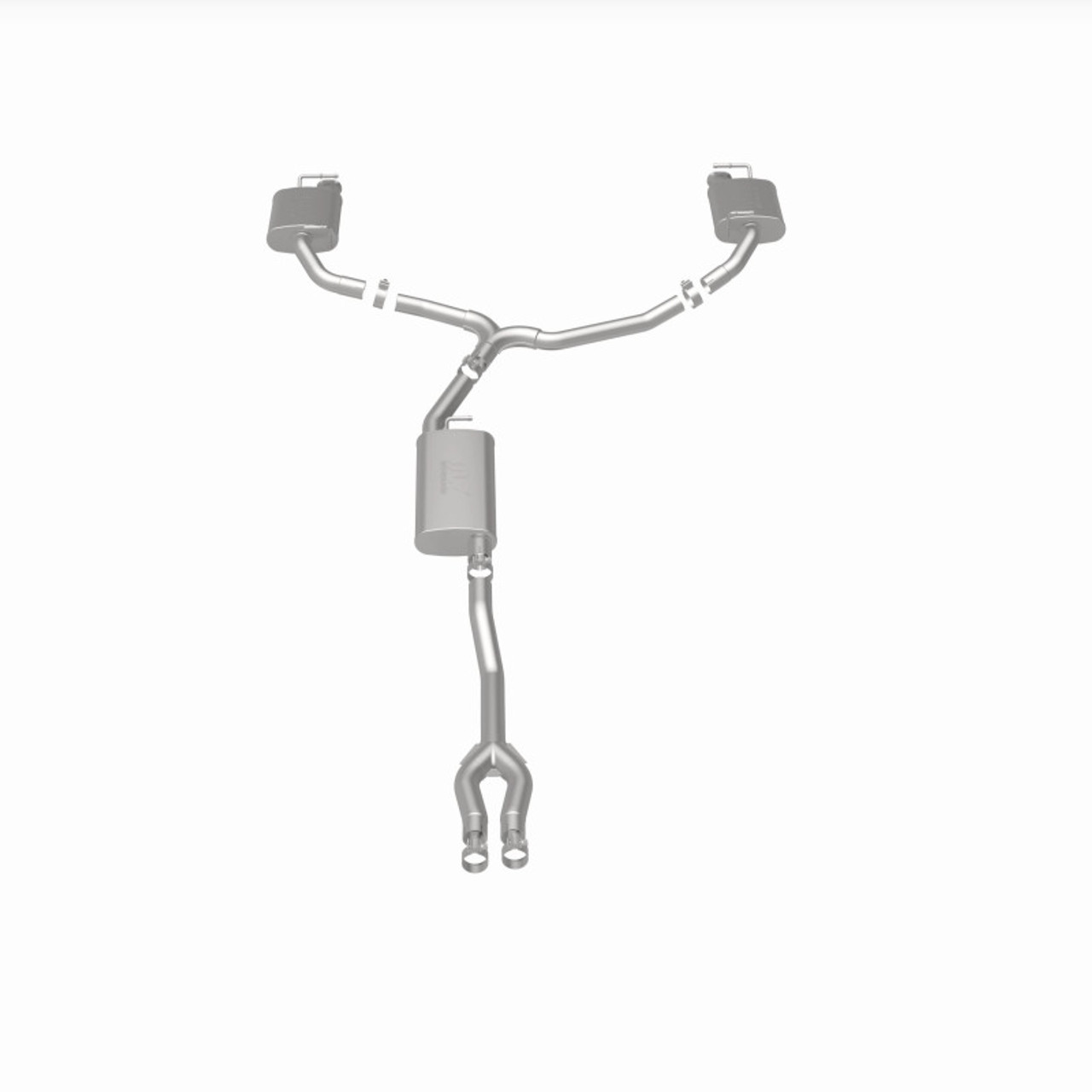 MagnaFlow 11-12 Dodge Charger V6 3.6L Dual Split Rear Exit Stainless Cat-Back Performance Exhaust - 15492