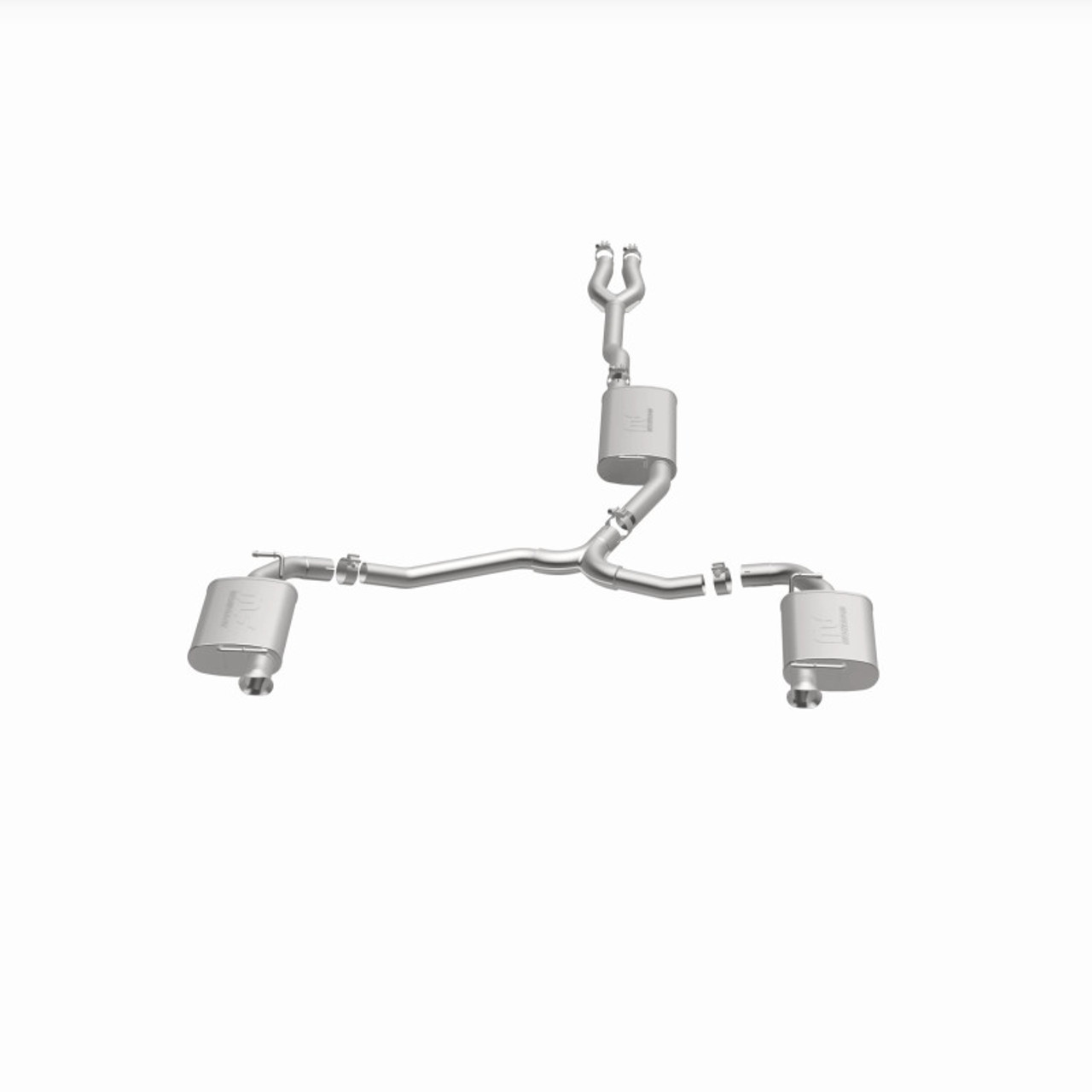 MagnaFlow 11-12 Dodge Charger V6 3.6L Dual Split Rear Exit Stainless Cat-Back Performance Exhaust - 15492