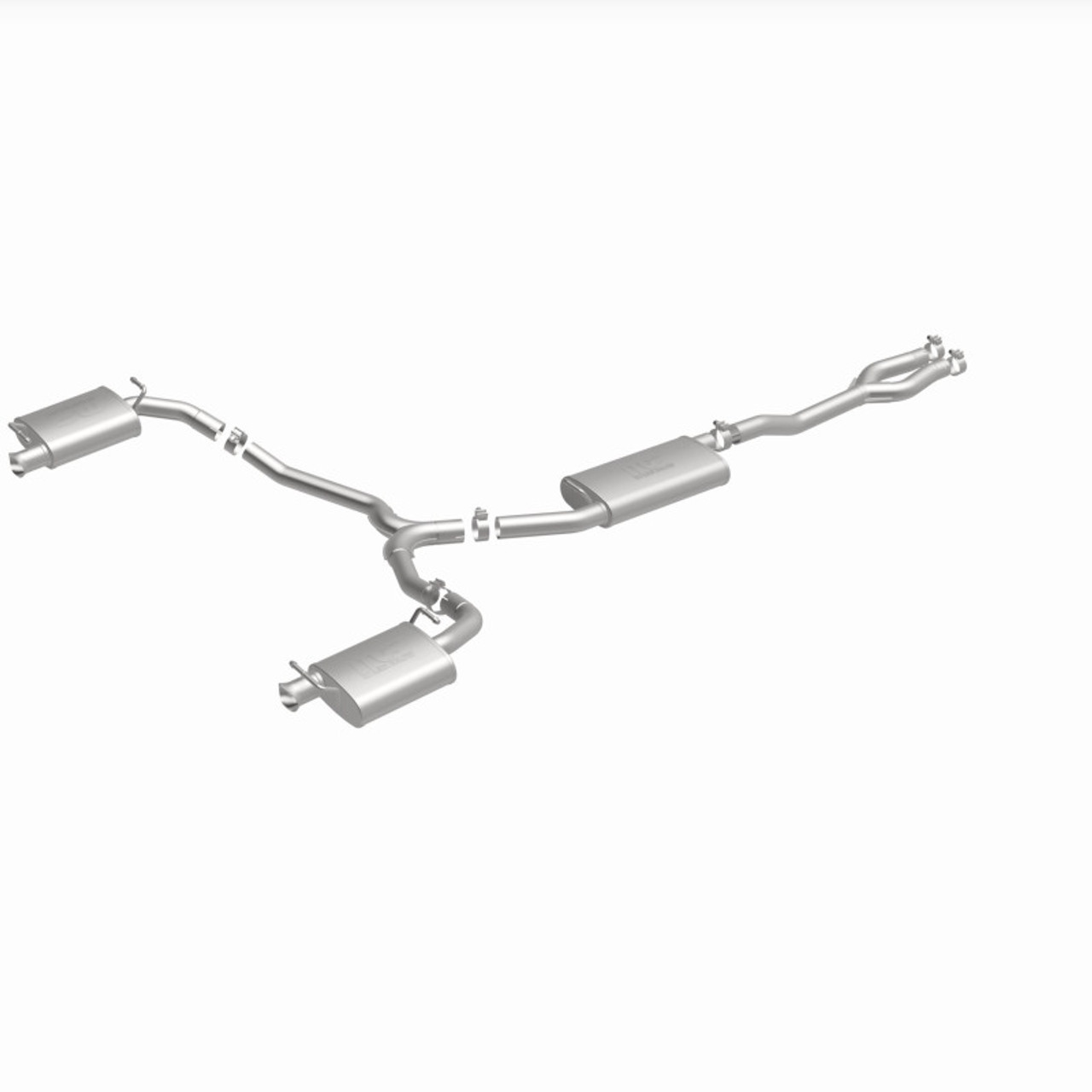 MagnaFlow 11-12 Dodge Charger V6 3.6L Dual Split Rear Exit Stainless Cat-Back Performance Exhaust - 15492