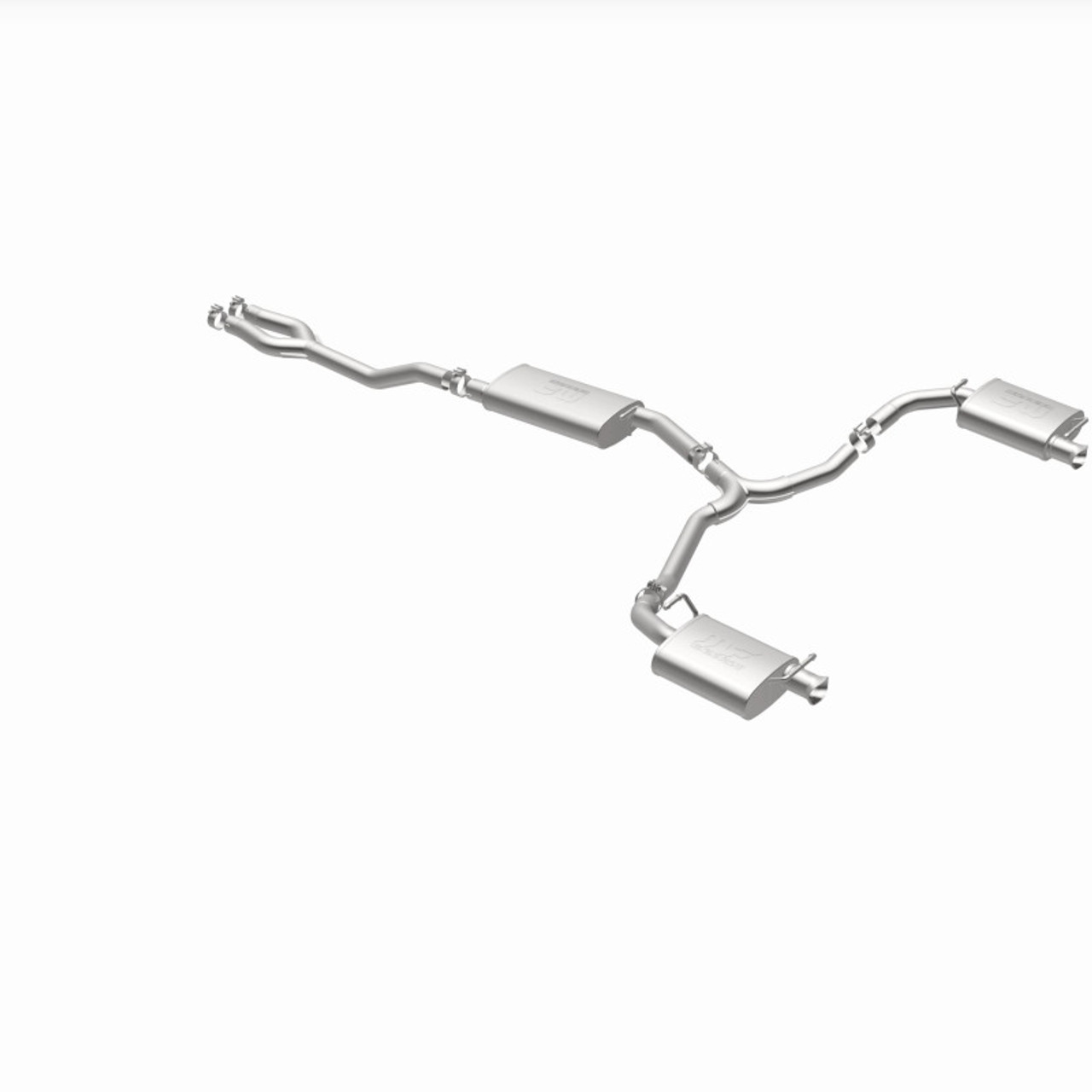 MagnaFlow 11-12 Dodge Charger V6 3.6L Dual Split Rear Exit Stainless Cat-Back Performance Exhaust - 15492