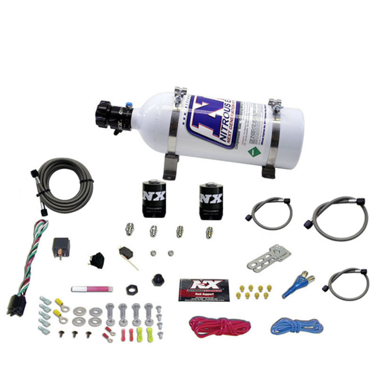 Nitrous Express Dodge EFI Race Single Nozzle Nitrous Kit (100-250HP) w/5lb Bottle - 20316-05