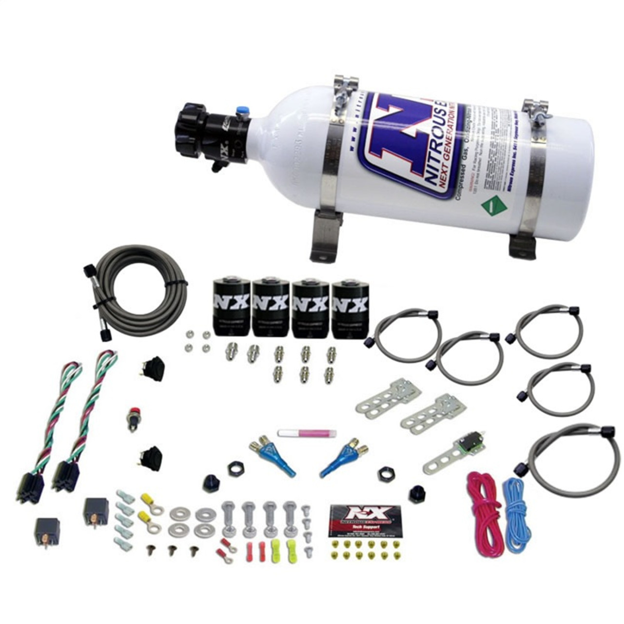 Nitrous Express Dodge EFI Dual Stage Nitrous Kit (50-150HP x 2) w/5lb Bottle - 20324-05
