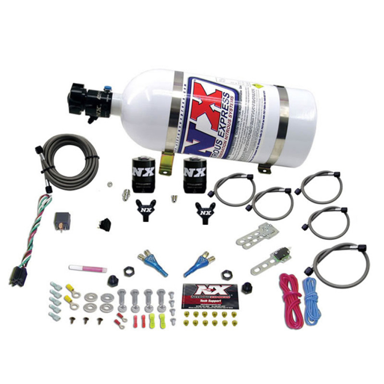 Nitrous Express 08-10 Dodge Viper EFI Dual Nozzle (100-300HP) w/10lb Bottle - 20325-10