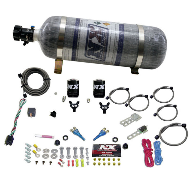 Nitrous Express 08-10 Dodge Viper EFI Dual Nozzle (100-300HP) w/Composite Bottle - 20325-12
