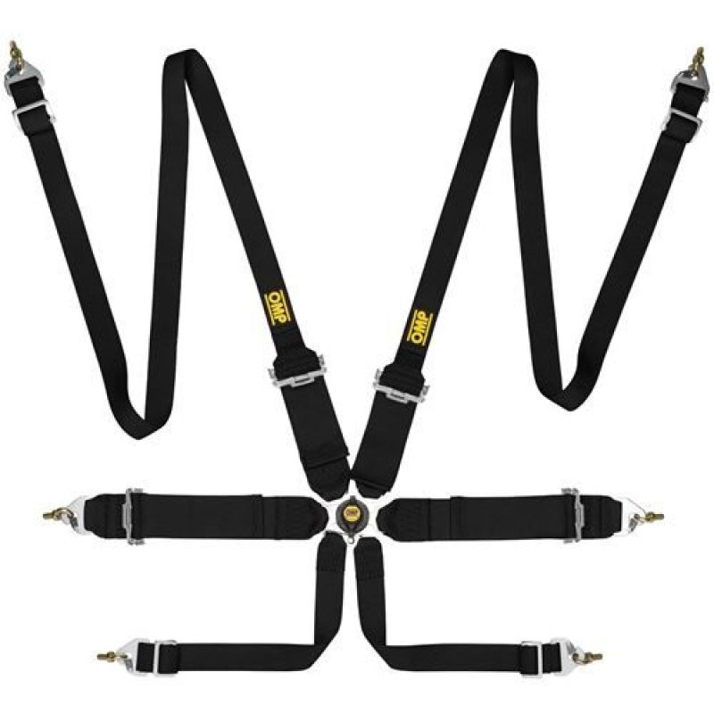OMP First 3/2 Racing Harness Black - DA0-0204-B02-071