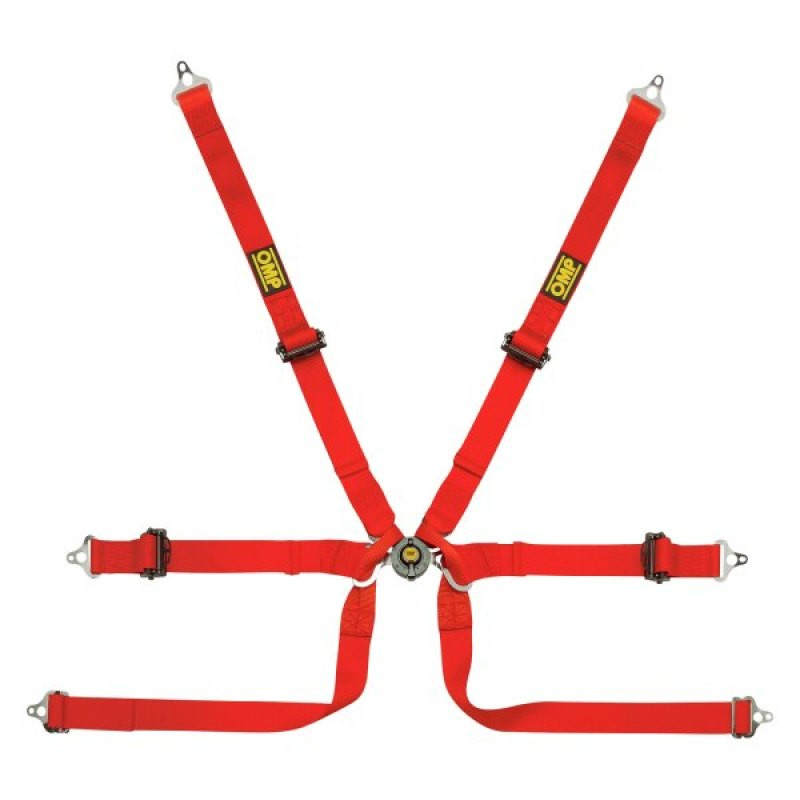 OMP Safety Harness Tecnica 2In Prototype Red Pull Up - (Fia 8853-2016) - DA0-0206-A02-061