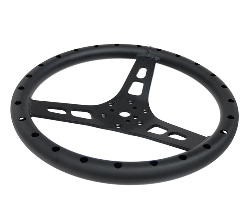 NRG Reinforced Steering Wheel 350mm Sport Full Aluminum Light Weight Welded Steering Wheel - RST-025MB-1 Photo - Close Up
