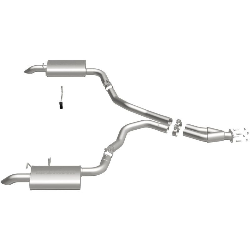 MagnaFlow 75-79 Chevy Corvette V8 5.7L Dual Split Rear Exit Stainless Cat-Back Perf Exhaust - 16710