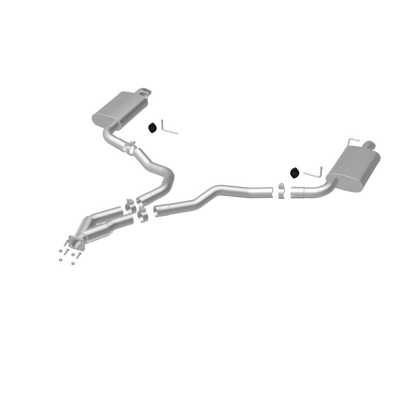MagnaFlow 75-79 Chevy Corvette V8 5.7L Dual Split Rear Exit Stainless Cat-Back Perf Exhaust - 16710