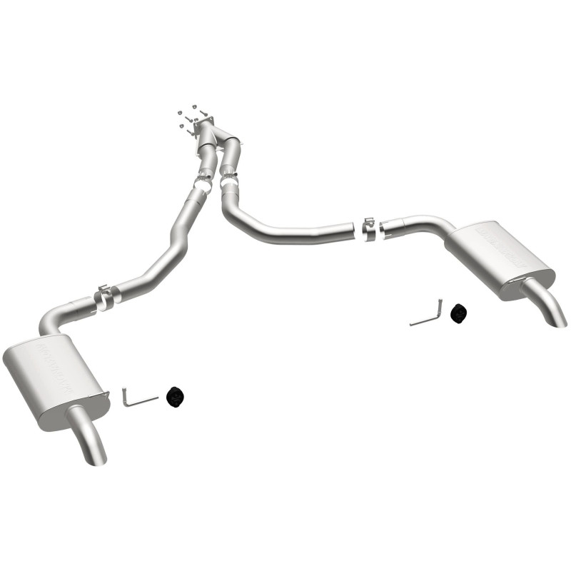 MagnaFlow 75-79 Chevy Corvette V8 5.7L Dual Split Rear Exit Stainless Cat-Back Perf Exhaust - 16710