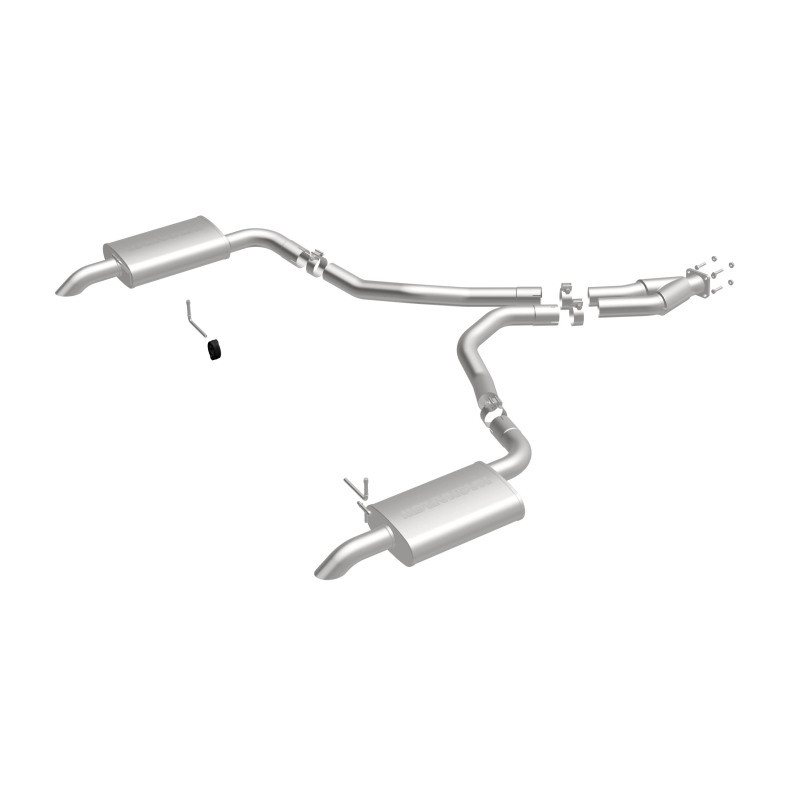MagnaFlow 75-79 Chevy Corvette V8 5.7L Dual Split Rear Exit Stainless Cat-Back Perf Exhaust - 16710