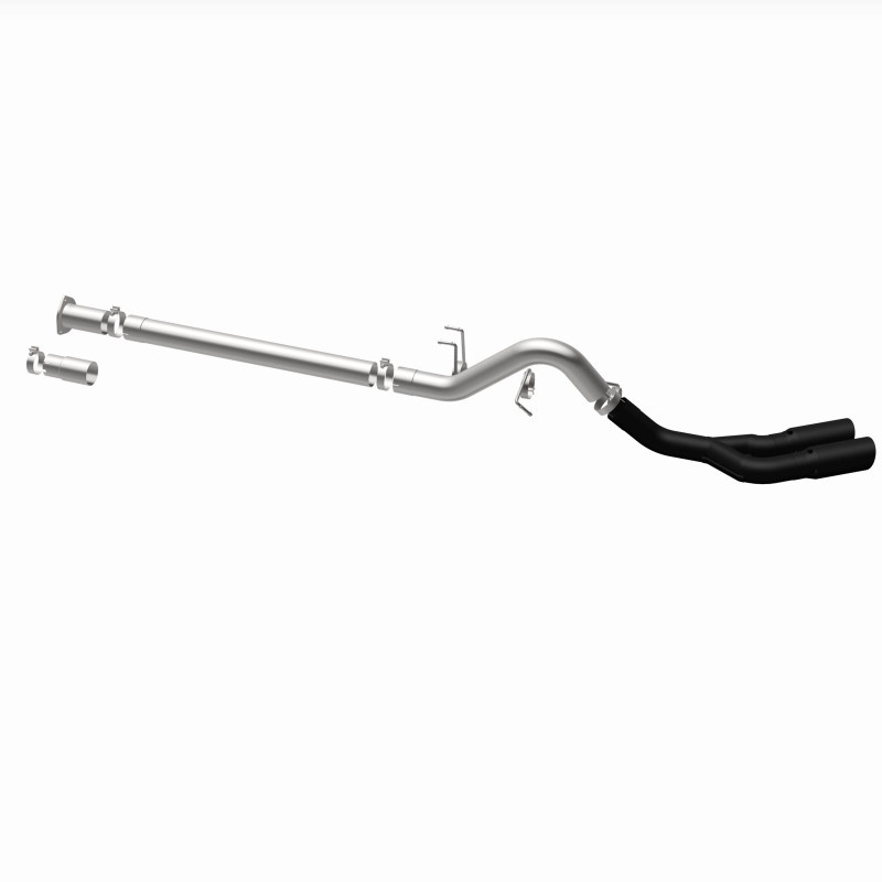 MagnaFlow 08-18 Ford F-250/F-350/F-450 4.6L/6.7 DPF-Back Black 4in Dual Single Rear Exit - 17068