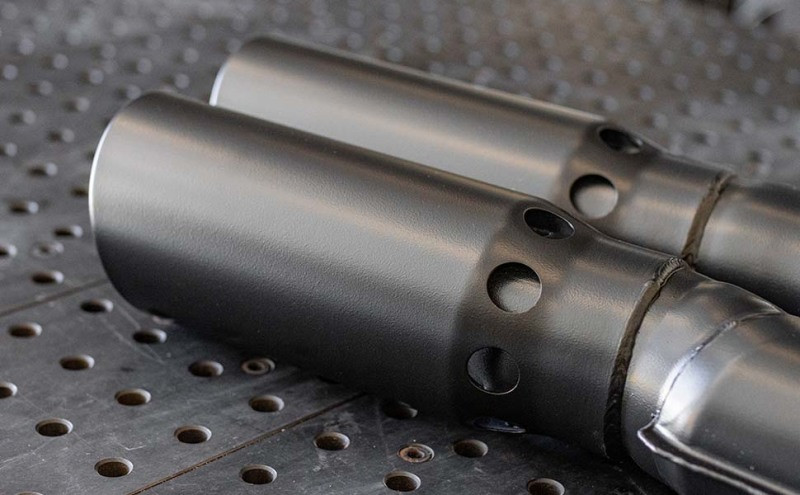 MagnaFlow 07-17 Dodge Ram 2500/3500 6.7L DPF-Back Black 4in Dual Single Passenger Side Rear Exit - 17070