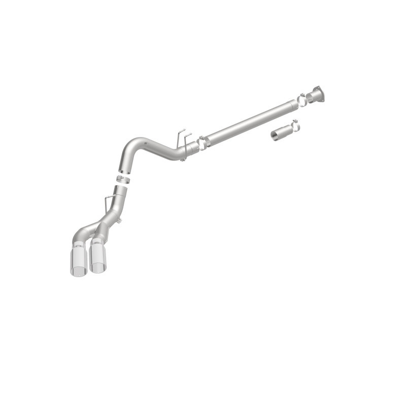MagnaFlow 08-17 Ford F-250/F-350/F-450 4.6L/6.7 DPF-Back SS 4in Dual Single Passenger Side Rear Exit - 17873