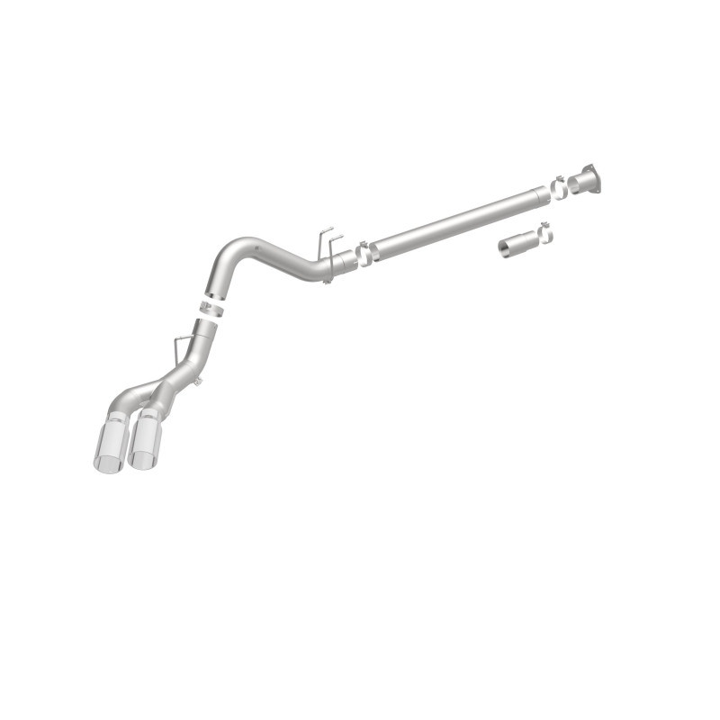 MagnaFlow 08-17 Ford F-250/F-350/F-450 4.6L/6.7 DPF-Back SS 4in Dual Single Passenger Side Rear Exit - 17873