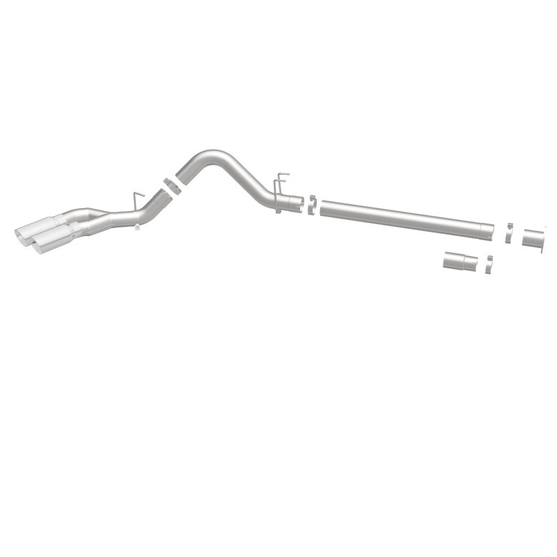 MagnaFlow 08-17 Ford F-250/F-350/F-450 4.6L/6.7 DPF-Back SS 4in Dual Single Passenger Side Rear Exit - 17873